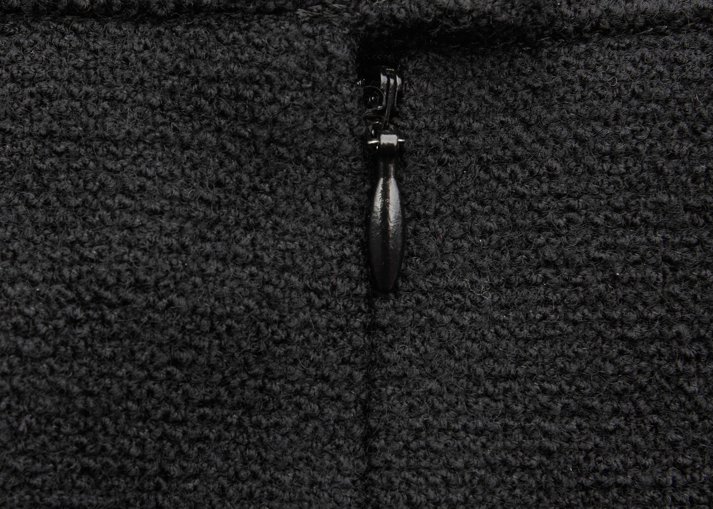 CHANEL Skirt Bottoms Coco Button, Wool Blend, Black, Silver-Tone Hardware, Pre-Owned - Vintage La Charme