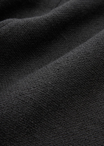 CHANEL Skirt Bottoms Coco Button, Wool Blend, Black, Silver-Tone Hardware, Pre-Owned - Vintage La Charme