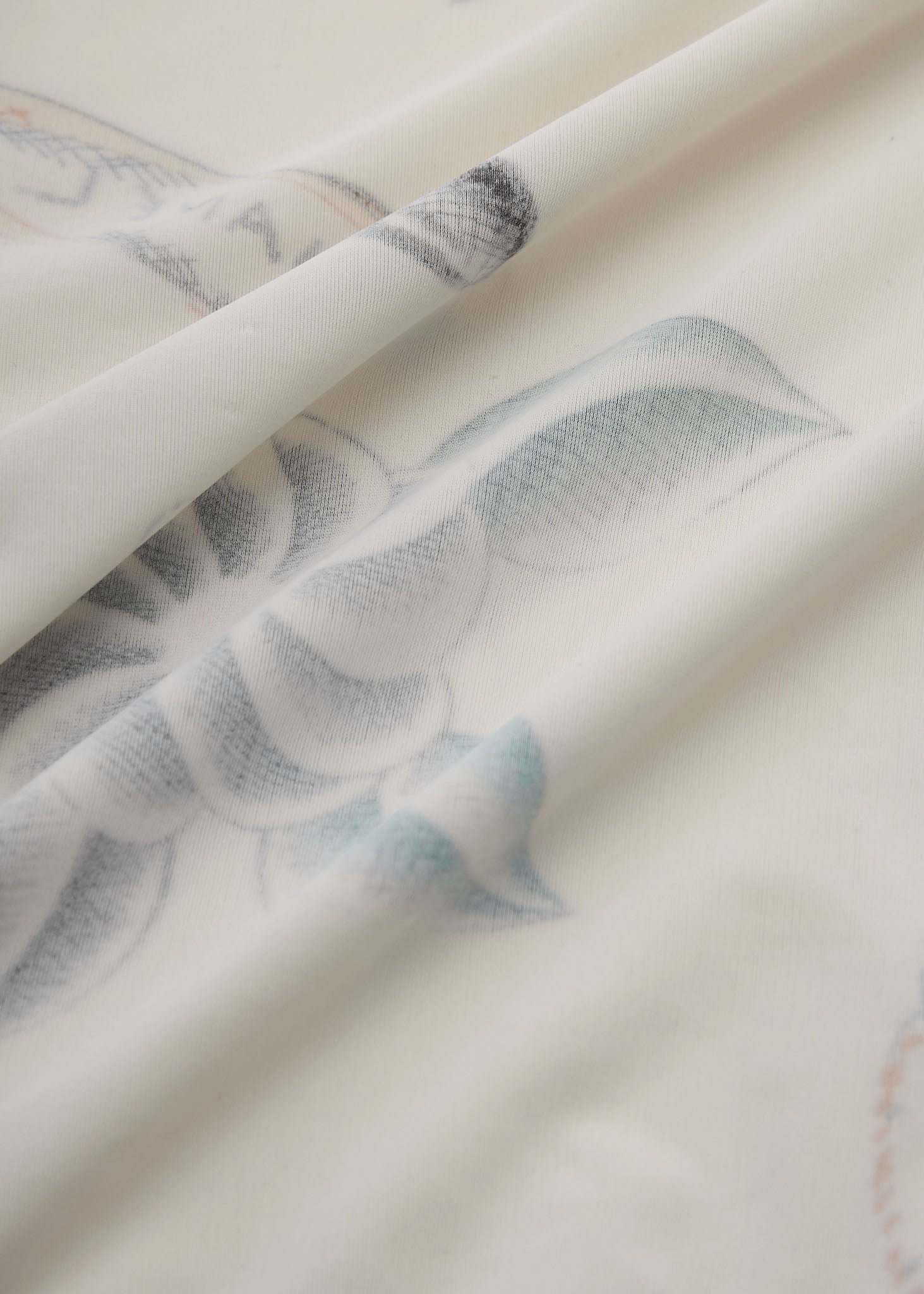 CHANEL T-Shirt, Cropped, Total Pattern, Nylon Spandex Blend, White, Gold-Tone Hardware, Pre-Owned - Vintage La Charme