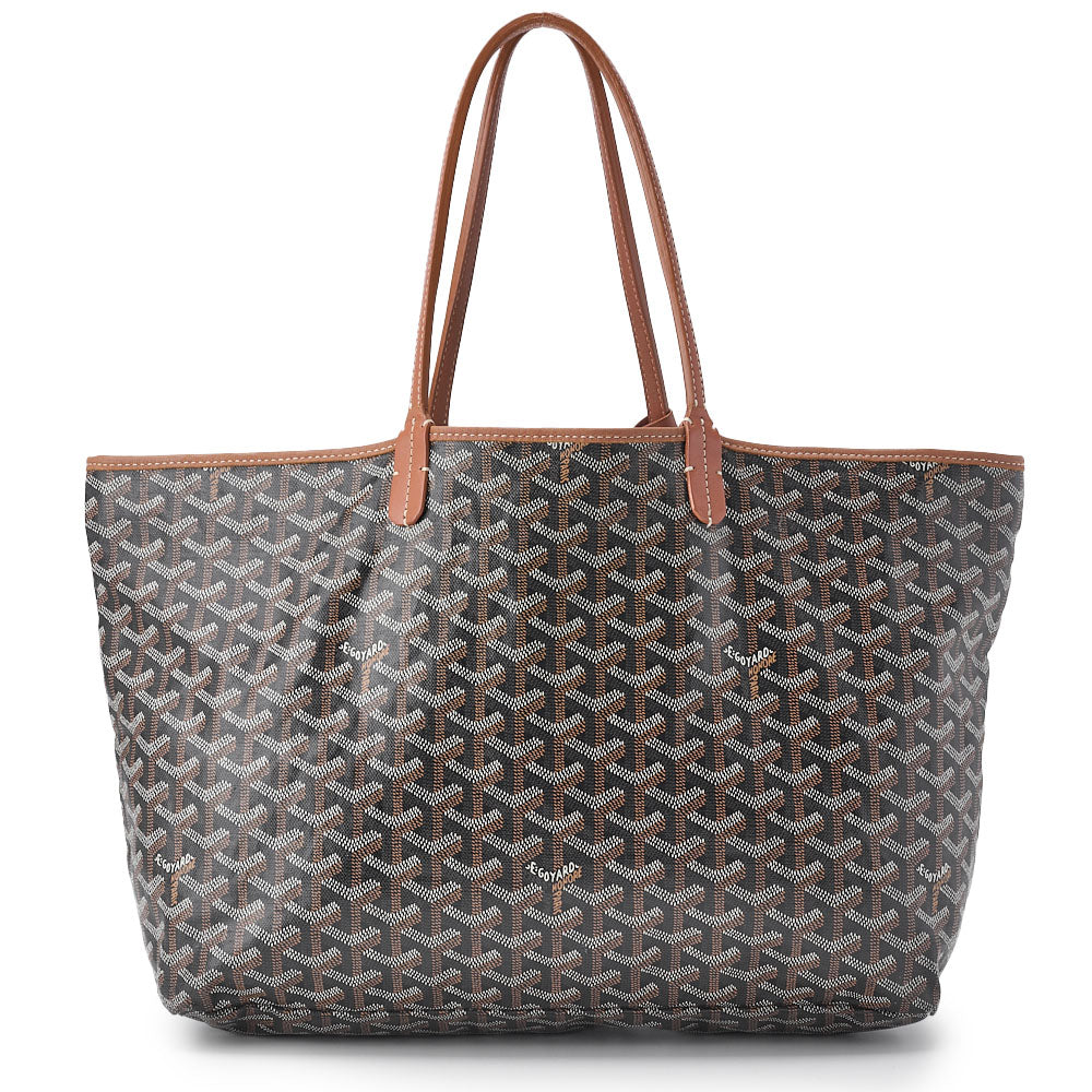Goyard Saint Louis GM Tote Bag, Coated Canvas, Black, Silver-Tone Hardware, Pre-Owned - Vintage La Charme