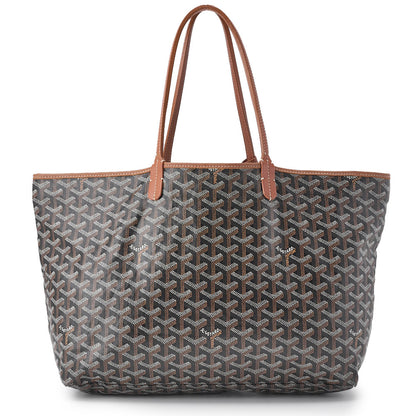 Goyard Saint Louis GM Tote Bag, Coated Canvas, Black, Silver-Tone Hardware, Pre-Owned - Vintage La Charme