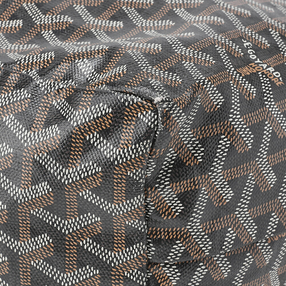 Goyard Saint Louis GM Tote Bag, Coated Canvas, Black, Silver-Tone Hardware, Pre-Owned - Vintage La Charme