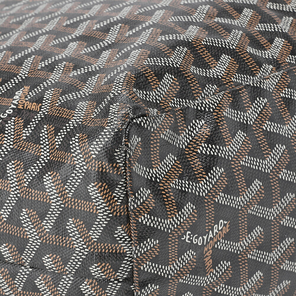 Goyard Saint Louis GM Tote Bag, Coated Canvas, Black, Silver-Tone Hardware, Pre-Owned - Vintage La Charme