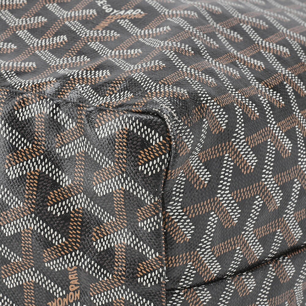 Goyard Saint Louis GM Tote Bag, Coated Canvas, Black, Silver-Tone Hardware, Pre-Owned - Vintage La Charme