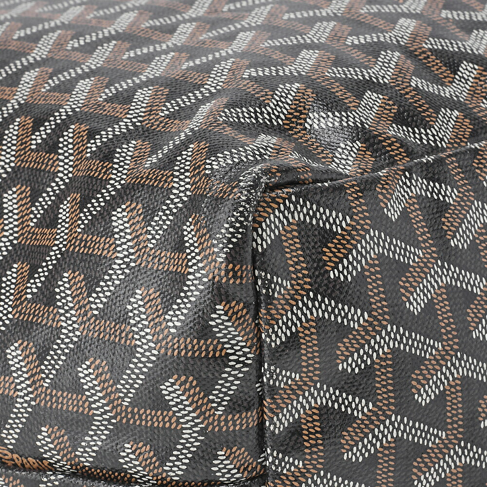 Goyard Saint Louis GM Tote Bag, Coated Canvas, Black, Silver-Tone Hardware, Pre-Owned - Vintage La Charme