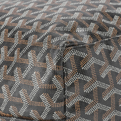 Goyard Saint Louis GM Tote Bag, Coated Canvas, Black, Silver-Tone Hardware, Pre-Owned - Vintage La Charme