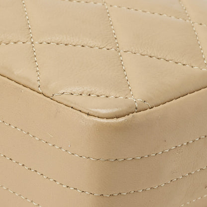 CHANEL Shoulder Bag, Matelasse, Coco Push Lock, Lambskin, Beige, Gold-Tone Hardware, Pre-Owned - Vintage La Charme