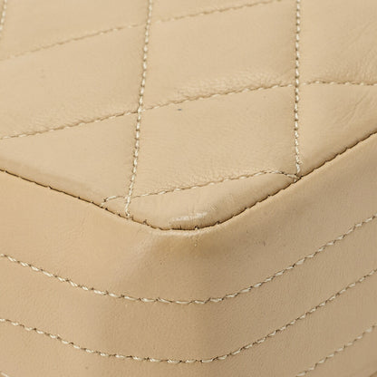 CHANEL Shoulder Bag, Matelasse, Coco Push Lock, Lambskin, Beige, Gold-Tone Hardware, Pre-Owned - Vintage La Charme