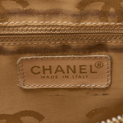 CHANEL Handbag, Coco Mark, Wood Pattern Charm, Caviar Skin, Beige, Gold-Tone Hardware, Pre-Owned - Vintage La Charme