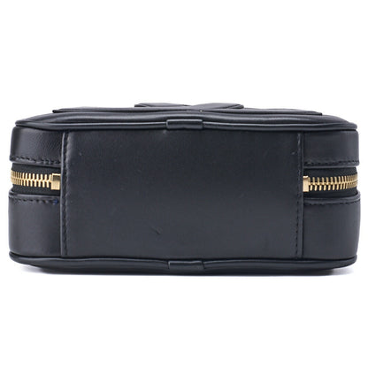 CHANEL Shoulder Bag, Matelasse, Round Zipper, Lambskin, Black, Gold-Tone Hardware, Pre-Owned - Vintage La Charme