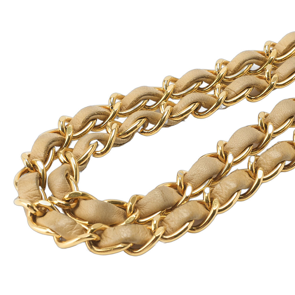 CHANEL Diana Flap Chain Shoulder Bag, Lambskin, Beige, Gold-Tone Hardware, Pre-Owned - Vintage La Charme