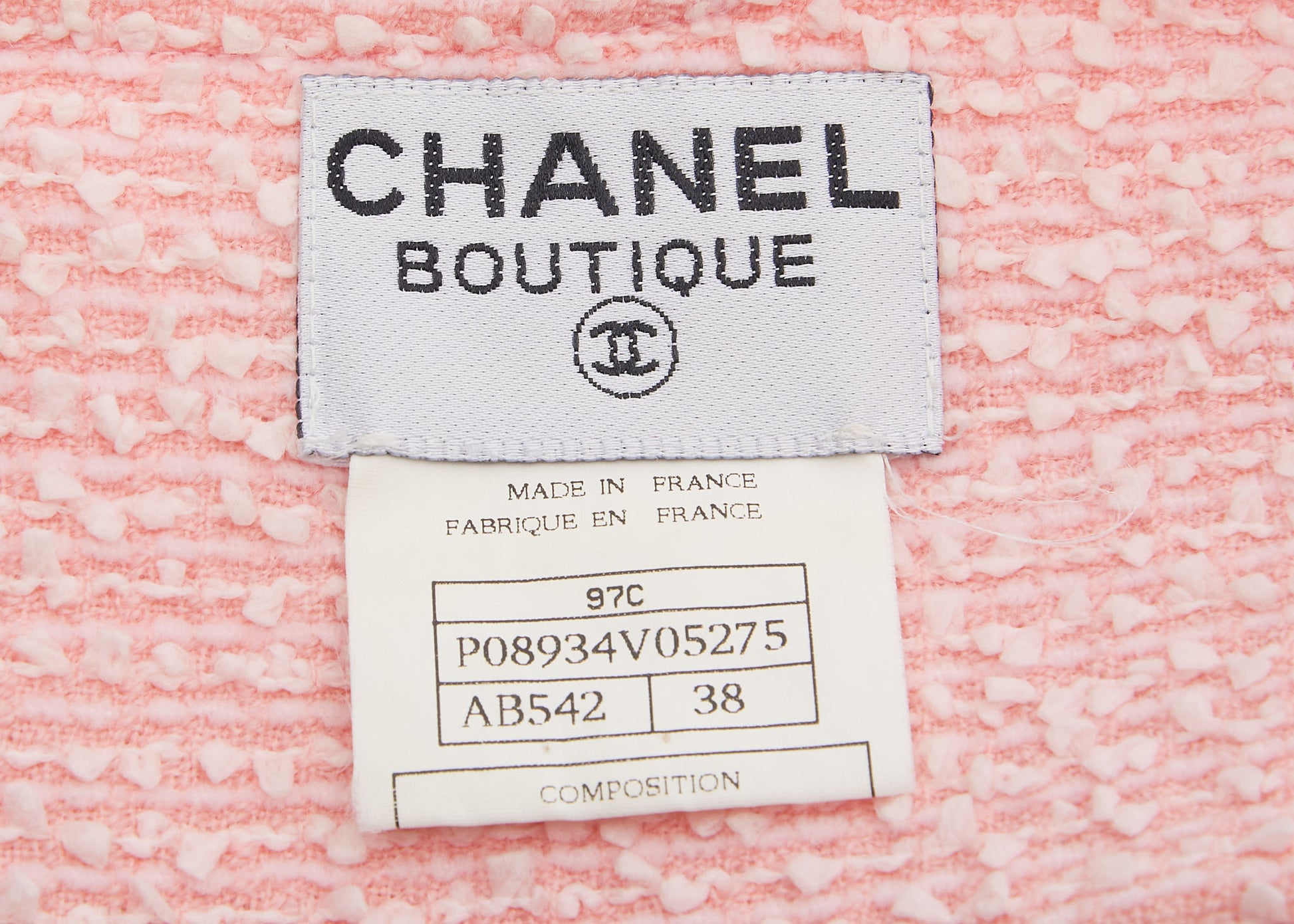 CHANEL Sleeveless Dress, Coco Button, Wool Nylon Blend, Pink, Pre-Owned - Vintage La Charme
