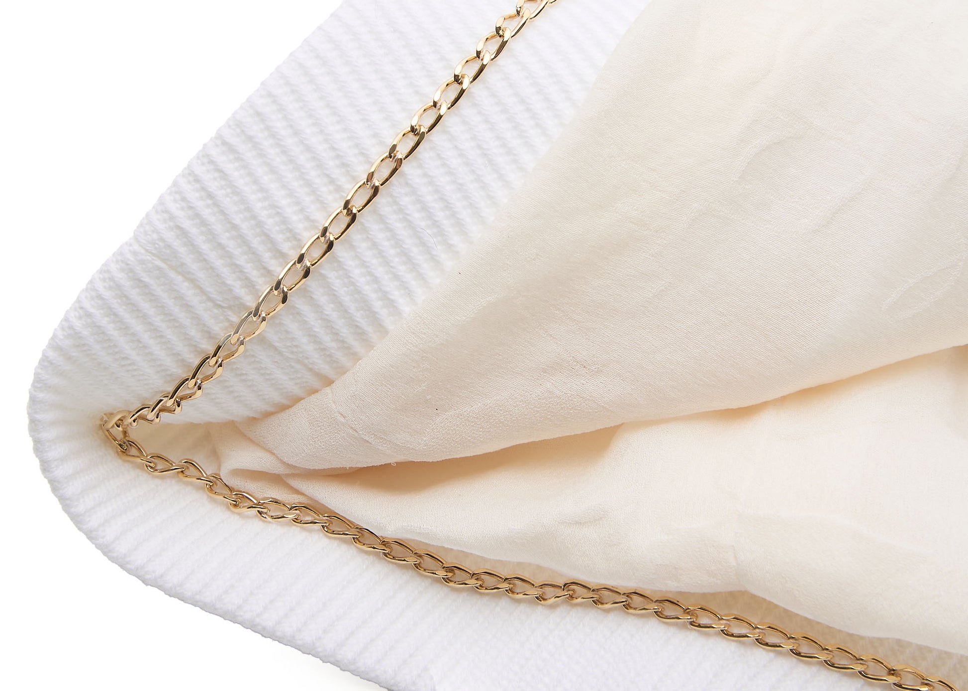 CHANEL Jacket, Coco Button, Long Sleeve, Cotton, White, Gold-Tone Hardware, Pre-Owned - Vintage La Charme