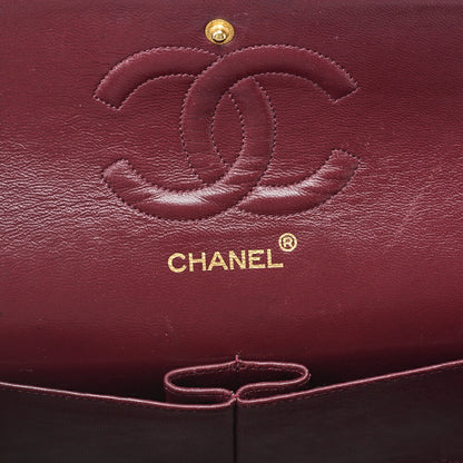 CHANEL Shoulder Bag, Matelasse Turn Lock Double Flap, Lambskin, Black, Gold-Tone Hardware, Pre-Owned - Vintage La Charme