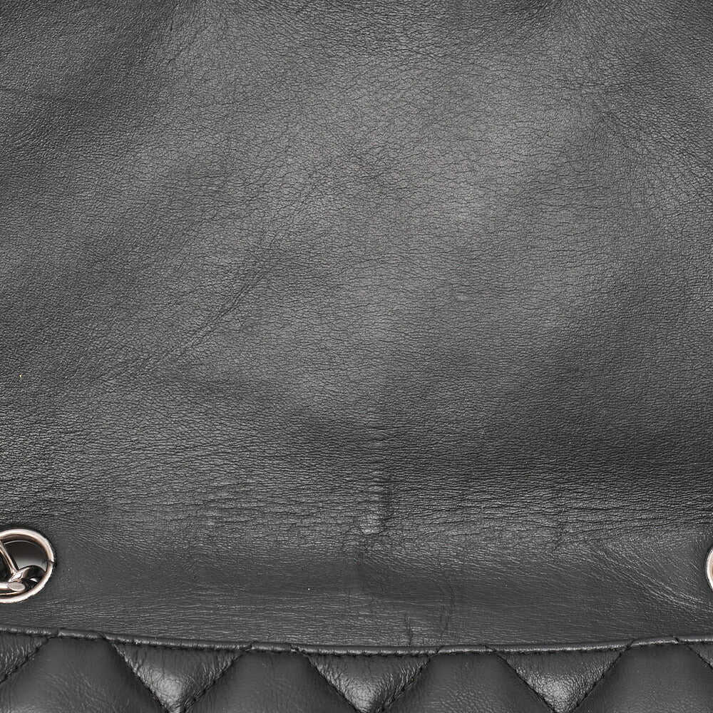 CHANEL Shoulder Bag, Deca Matelasse 30 Turn Lock Chain, Lambskin, Black, Silver-Tone Hardware, Pre-Owned - Vintage La Charme