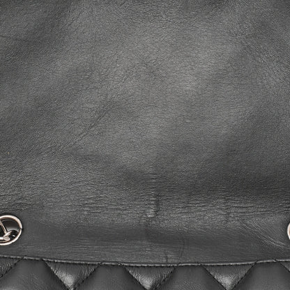 CHANEL Shoulder Bag, Deca Matelasse 30 Turn Lock Chain, Lambskin, Black, Silver-Tone Hardware, Pre-Owned - Vintage La Charme