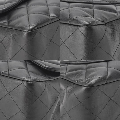 CHANEL Shoulder Bag, Deca Matelasse 30 Turn Lock Chain, Lambskin, Black, Silver-Tone Hardware, Pre-Owned - Vintage La Charme