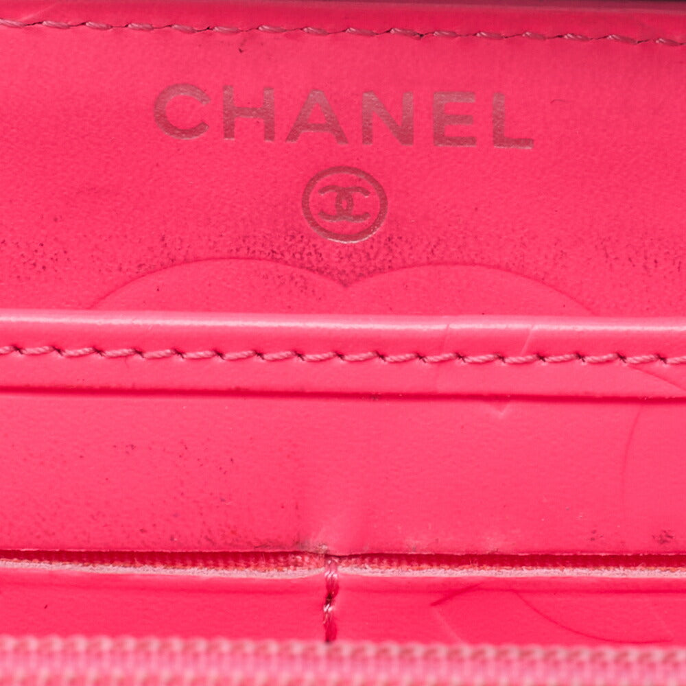 CHANEL Long Wallet, Matelasse, Calfskin, Black, Silver-Tone Hardware, Pre-Owned - Vintage La Charme