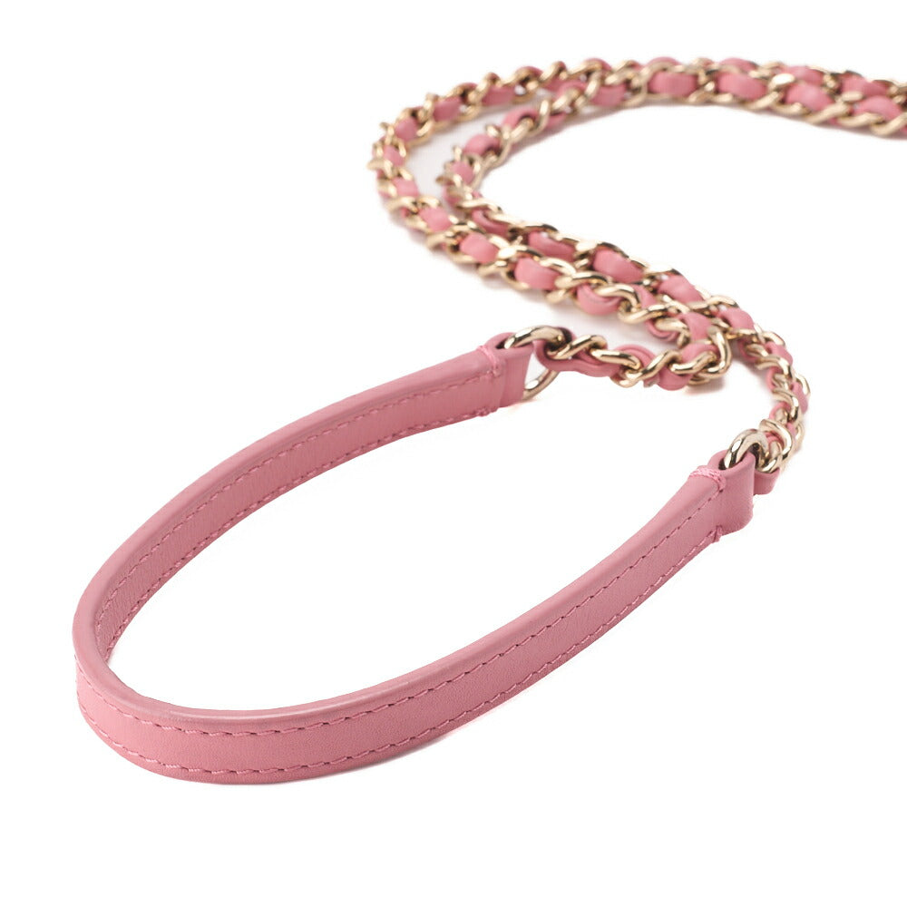 CHANEL Shoulder Bag, Matelasse Drawstring Type, Lambskin, Pink, Gold-Tone Hardware, Pre-Owned - Vintage La Charme