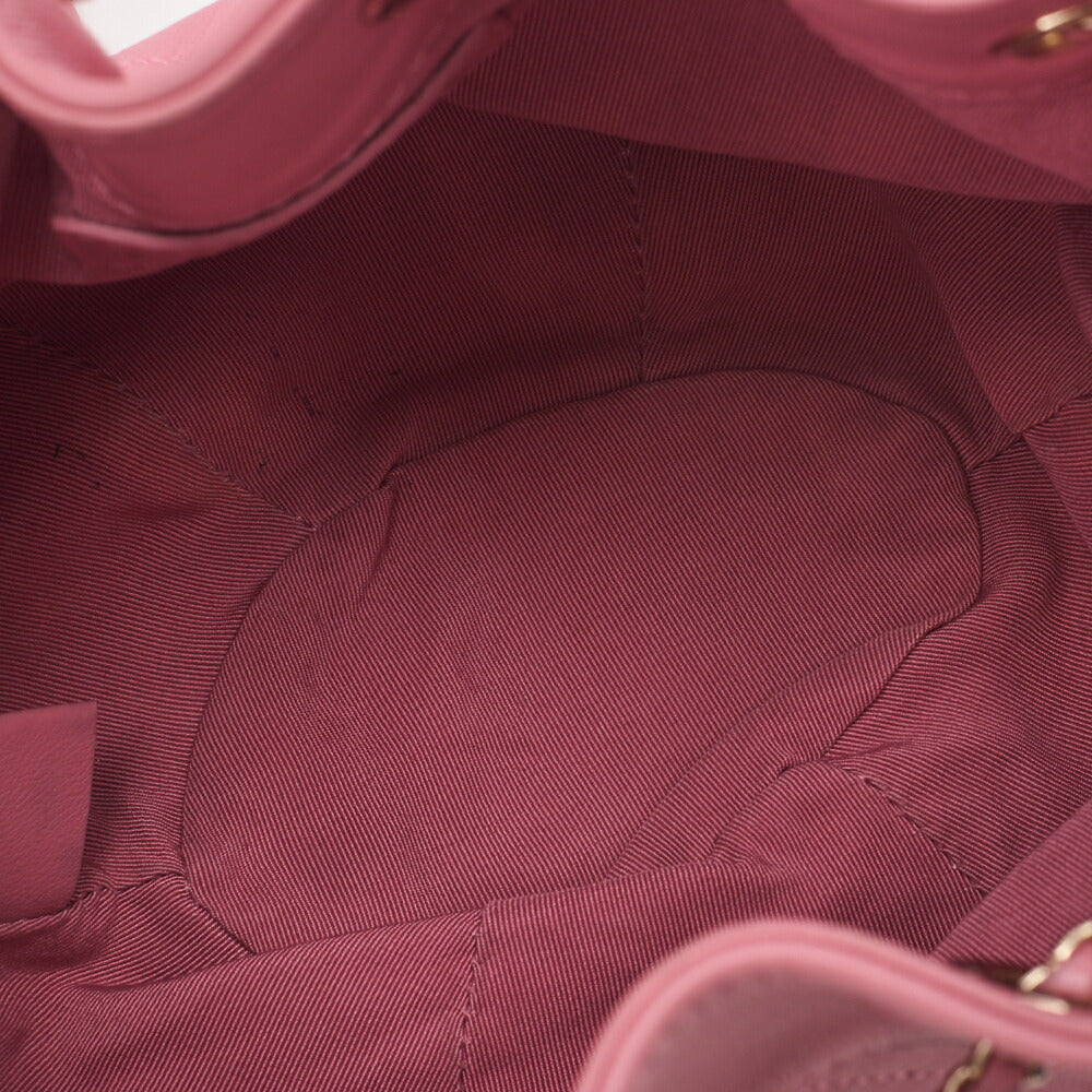 CHANEL Shoulder Bag, Matelasse Drawstring Type, Lambskin, Pink, Gold-Tone Hardware, Pre-Owned - Vintage La Charme