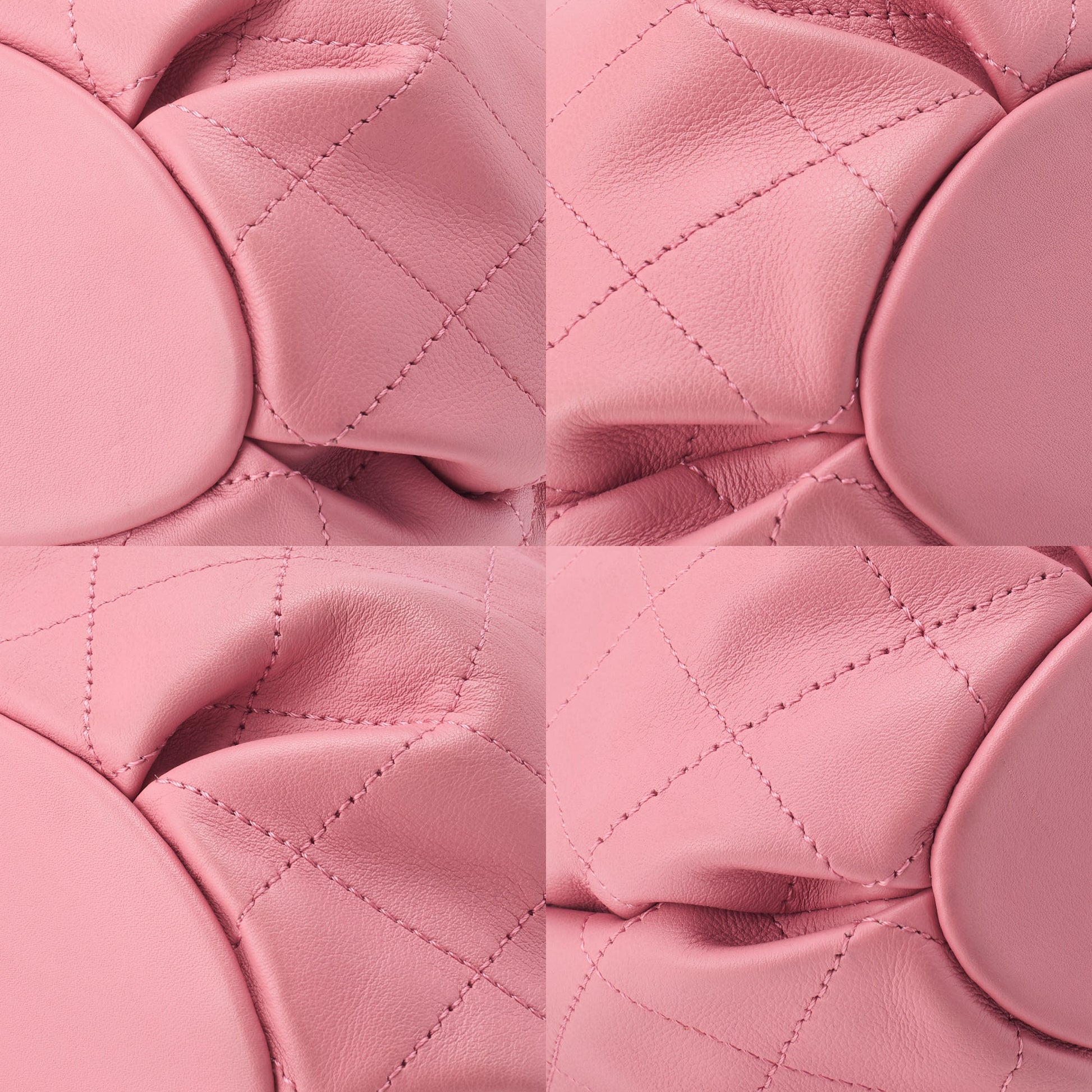 CHANEL Shoulder Bag, Matelasse Drawstring Type, Lambskin, Pink, Gold-Tone Hardware, Pre-Owned - Vintage La Charme