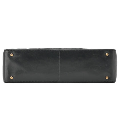 CHANEL Shoulder Bag Chocolate Bar Coco Mark Lambskin Black Gold-Tone Hardware Pre-Owned - Vintage La Charme