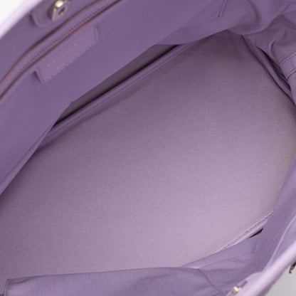 Dior Tote Bag, Lady Dior Panarea Cannage, Coated Canvas, Purple, Silver-Tone Hardware, Pre-Owned - Vintage La Charme