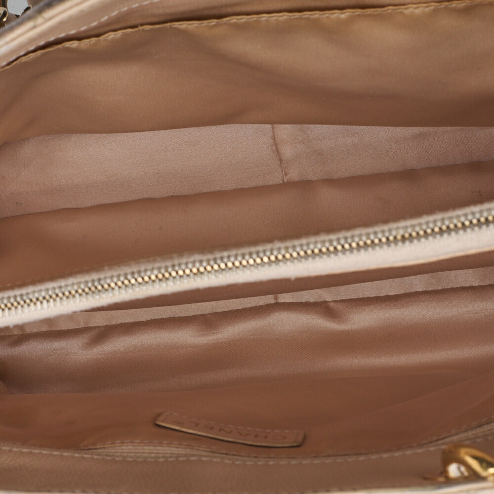 CHANEL Shoulder Bag Matelasse Caviar Skin Beige Silver-Tone Hardware Pre-Owned - Vintage La Charme