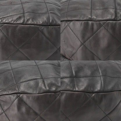 CHANEL Handbag, Matelasse, Chain, Lambskin, Black, Silver-Tone Hardware, Pre-Owned - Vintage La Charme