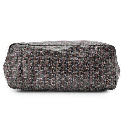GOYARD Saint Louis PM Tote Bag, Coated Canvas, Black, Silver-Tone Hardware, Pre-Owned - Vintage La Charme