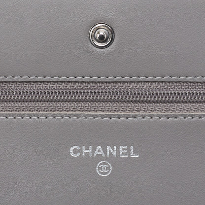 CHANEL Chain Wallet, Matelasse, Enamel Gold, Silver Hardware, Pre-Owned - Vintage La Charme