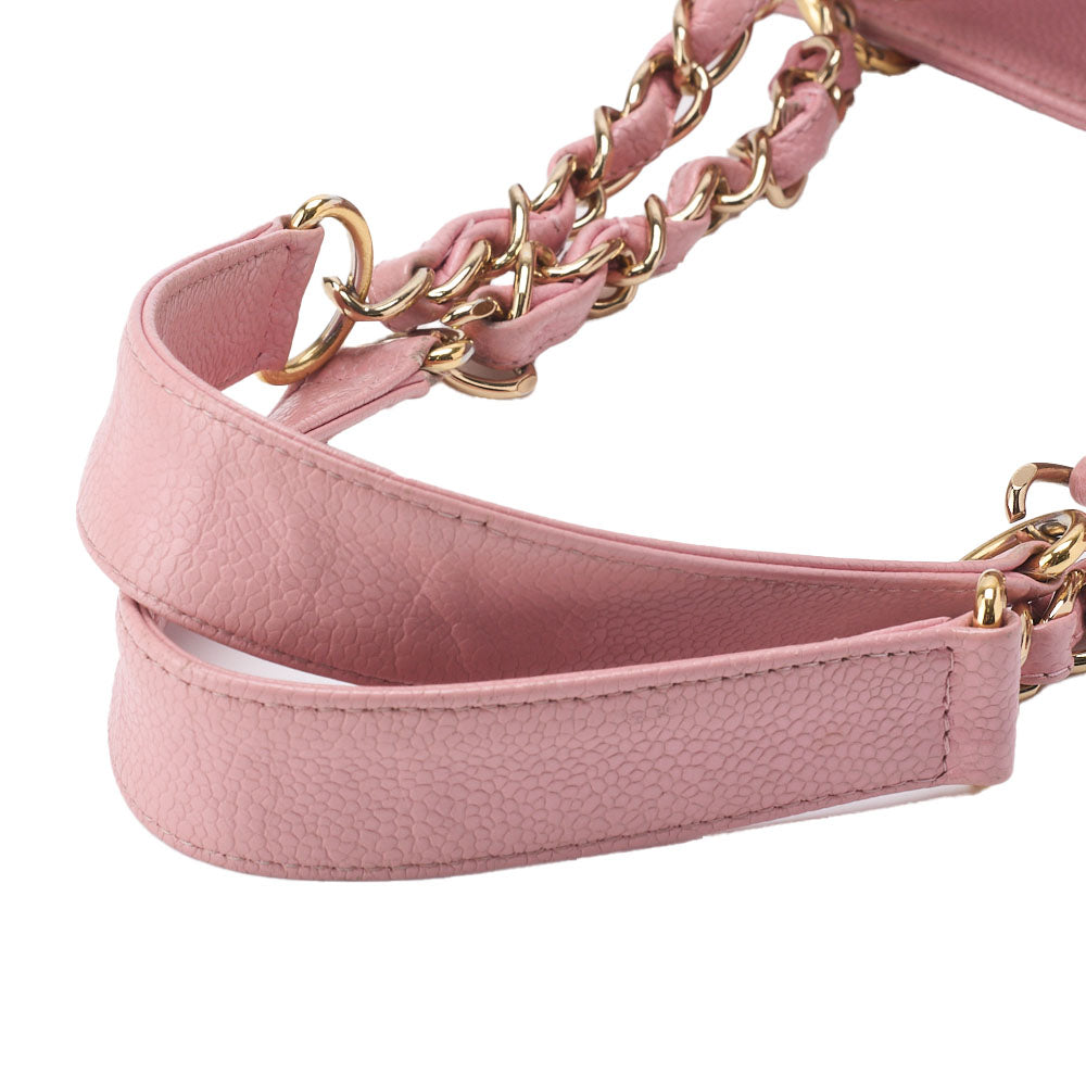 CHANEL Tote Bag Matelasse Caviar Skin Pink Gold-Tone Hardware Pre-Owned - Vintage La Charme