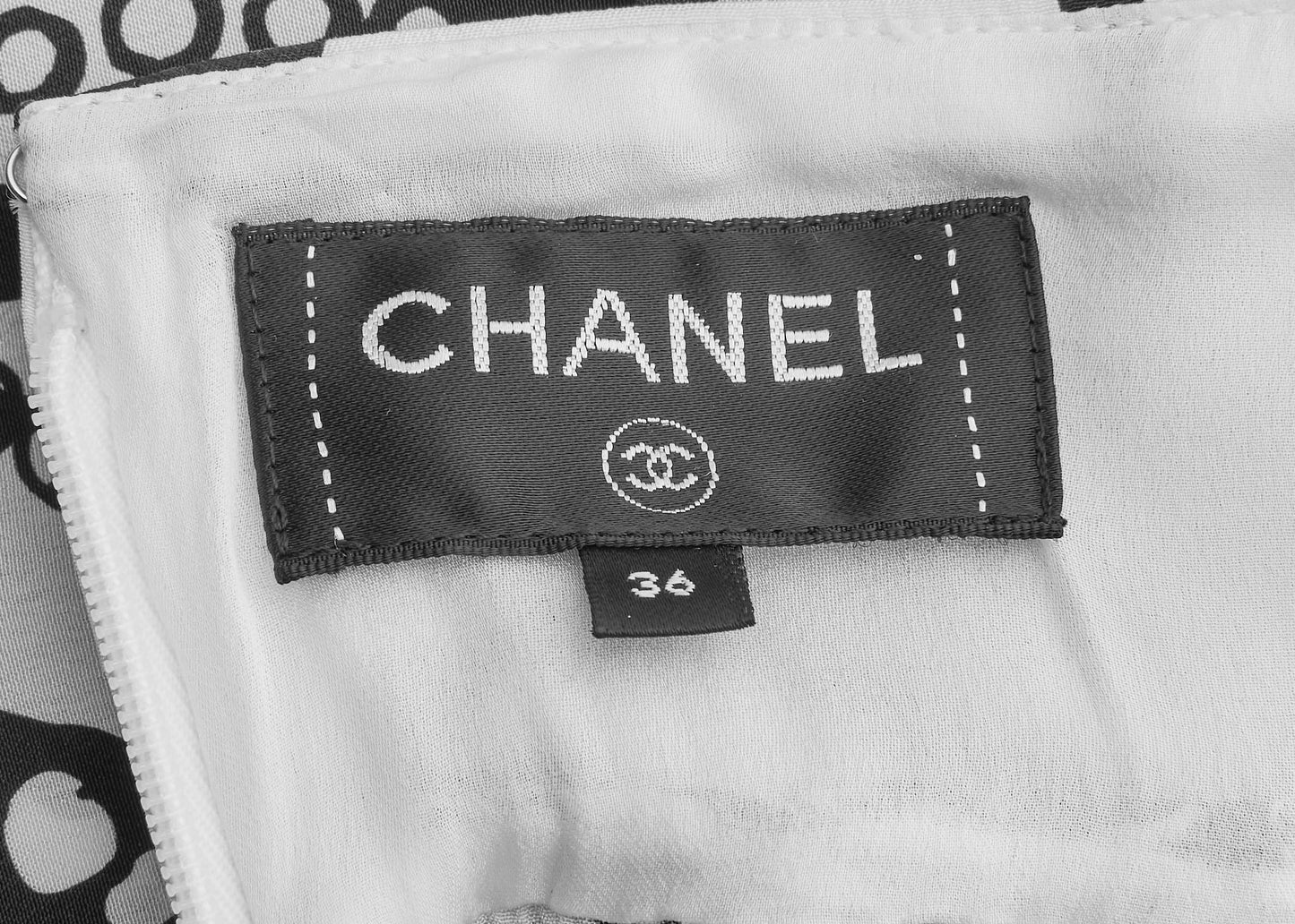 CHANEL Skirt, Camellia Coco Mark Logo, Silk, Black, Gold-Tone Hardware, Pre-Owned - Vintage La Charme