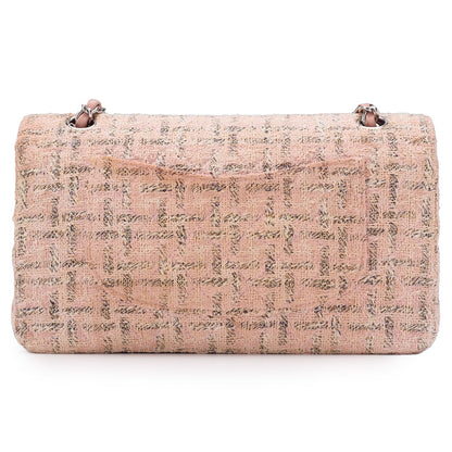CHANEL Shoulder Bag, Matelasse Turn Lock, Jersey, Pink, Silver-Tone Hardware, Pre-Owned - Vintage La Charme