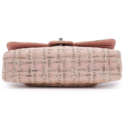 CHANEL Shoulder Bag, Matelasse Turn Lock, Jersey, Pink, Silver-Tone Hardware, Pre-Owned - Vintage La Charme