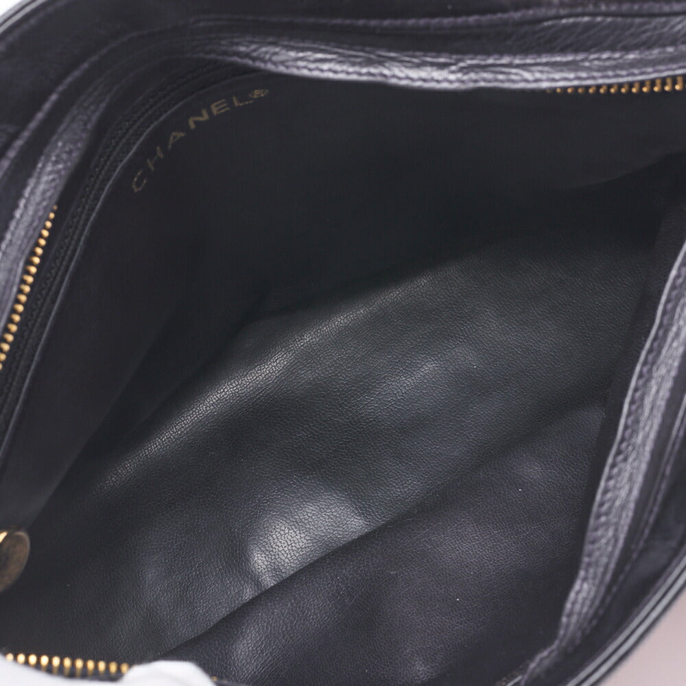CHANEL Shoulder Bag Mini Matelasse Coco Charm Bicolor Lambskin Black Gold-Tone Hardware Pre-Owned - Vintage La Charme