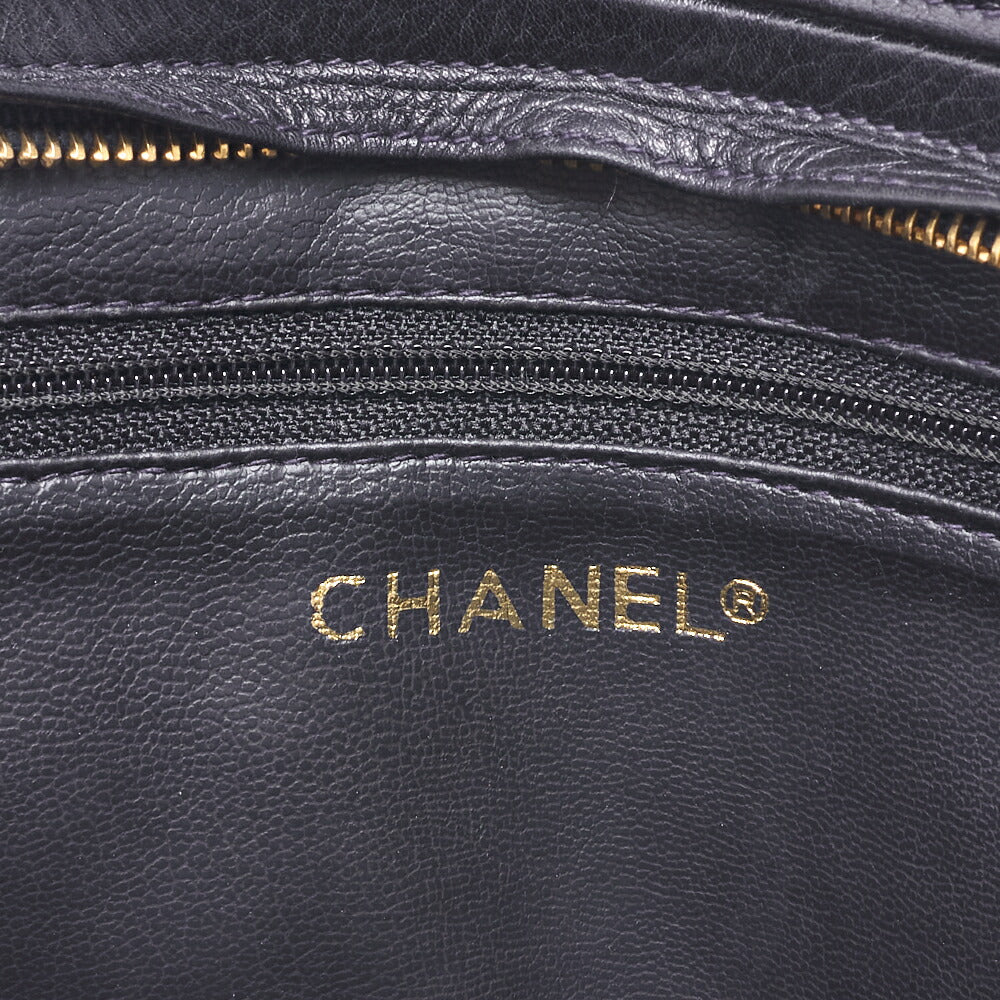 CHANEL Shoulder Bag Mini Matelasse Coco Charm Bicolor Lambskin Black Gold-Tone Hardware Pre-Owned - Vintage La Charme
