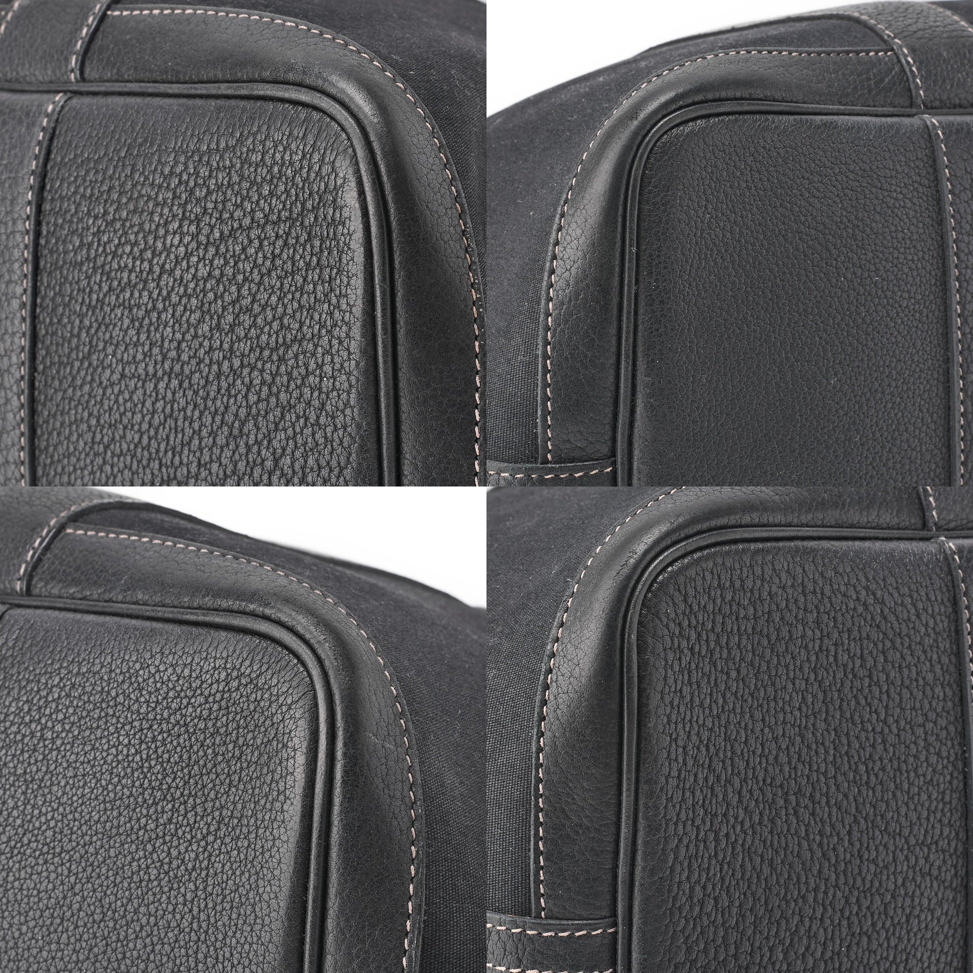 HERMES Garden Party PM Tote Bag Toile Offiche Black Silver-Tone Hardware Pre-Owned - Vintage La Charme