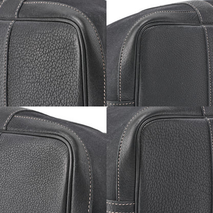 HERMES Garden Party PM Tote Bag Toile Offiche Black Silver-Tone Hardware Pre-Owned - Vintage La Charme