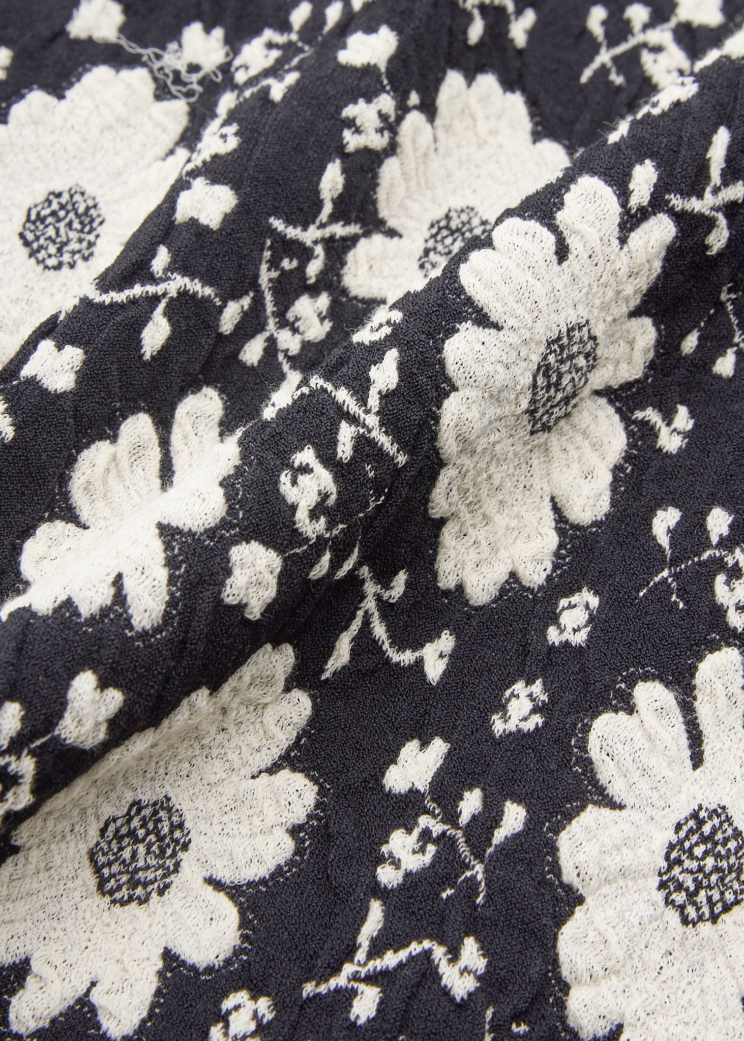 CHANEL Short Sleeve Dress, Floral Coco Button, Nylon Blend, Black, Gold-Tone Hardware, Pre-Owned - Vintage La Charme
