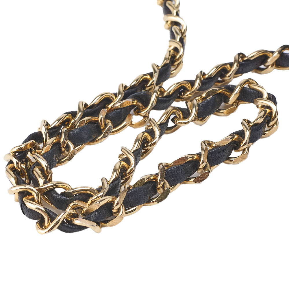 CHANEL Shoulder Bag, Matelasse, Push Lock, Lambskin, Black, Gold-Tone Hardware, Pre-Owned - Vintage La Charme