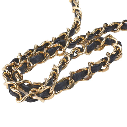 CHANEL Shoulder Bag, Matelasse, Push Lock, Lambskin, Black, Gold-Tone Hardware, Pre-Owned - Vintage La Charme