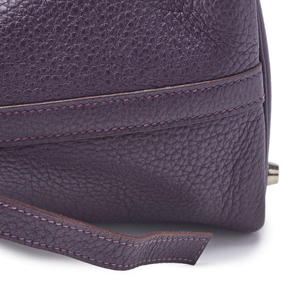 HERMES Picotin Lock PM Handbag Tryon Clemence Prune Silver-Tone Hardware Pre-Owned - Vintage La Charme