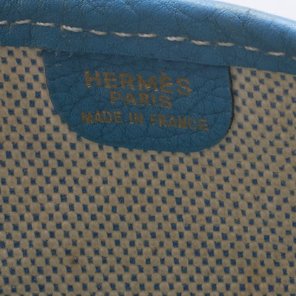 HERMES Shoulder Bag, Evelyn GM 1 Ann, Toile, Ash Blue Jean, Gold-Tone Hardware, Pre-Owned - Vintage La Charme