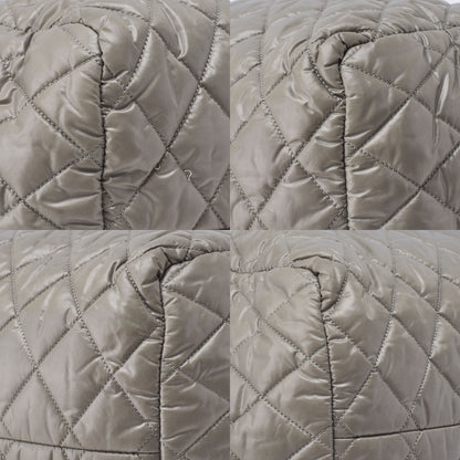 CHANEL Shoulder Tote Bag Coco Cocoon Nylon Khaki Silver-Tone Hardware Pre-Owned - Vintage La Charme