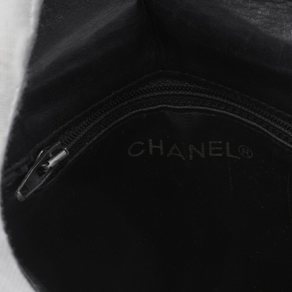 CHANEL Shoulder Bag, Matelasse Vertical Straight Flap, Lambskin, Black, Gold-Tone Hardware, Pre-Owned - Vintage La Charme