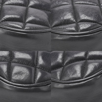 CHANEL Shoulder Bag, Matelasse Vertical Straight Flap, Lambskin, Black, Gold-Tone Hardware, Pre-Owned - Vintage La Charme