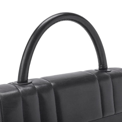 CHANEL Shoulder Bag, Mademoiselle Turn Lock, Lambskin, Black, Gold-Tone Hardware, Pre-Owned - Vintage La Charme