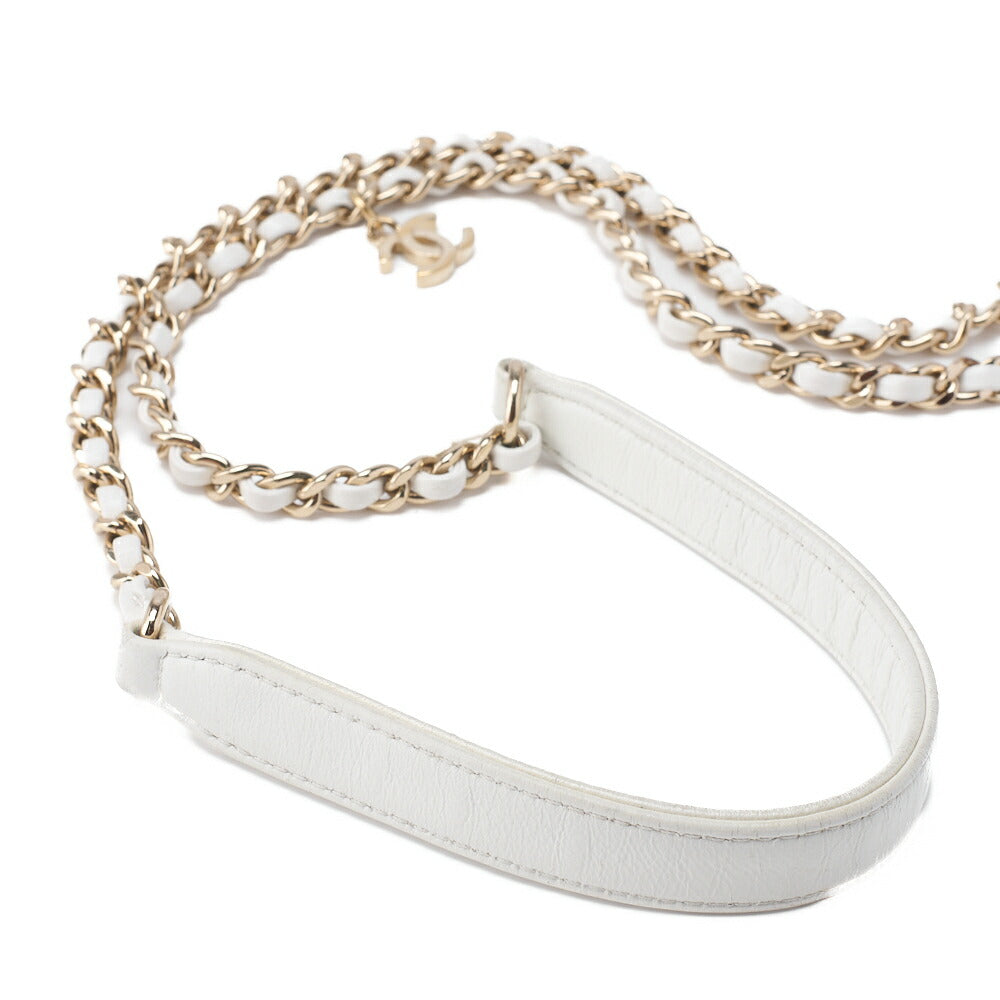CHANEL Shoulder Bag, Matelasse Coco Mark, Chain Shoulder, Tweed, Gold, Gold-Tone Hardware, Pre-Owned - Vintage La Charme