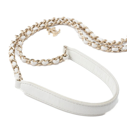 CHANEL Shoulder Bag, Matelasse Coco Mark, Chain Shoulder, Tweed, Gold, Gold-Tone Hardware, Pre-Owned - Vintage La Charme